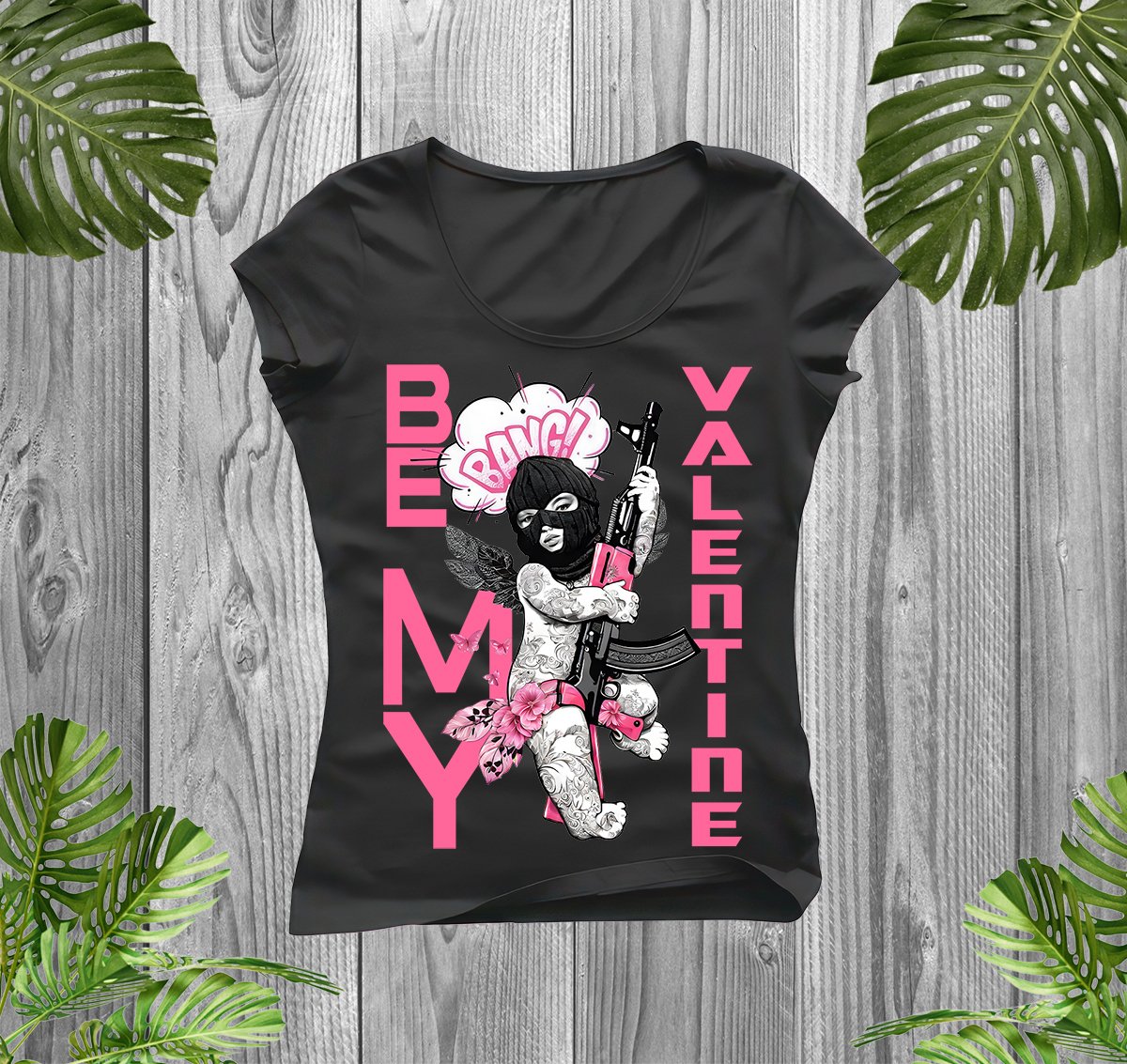 BE MY VALENTINE - ДАМСКА - Black/White