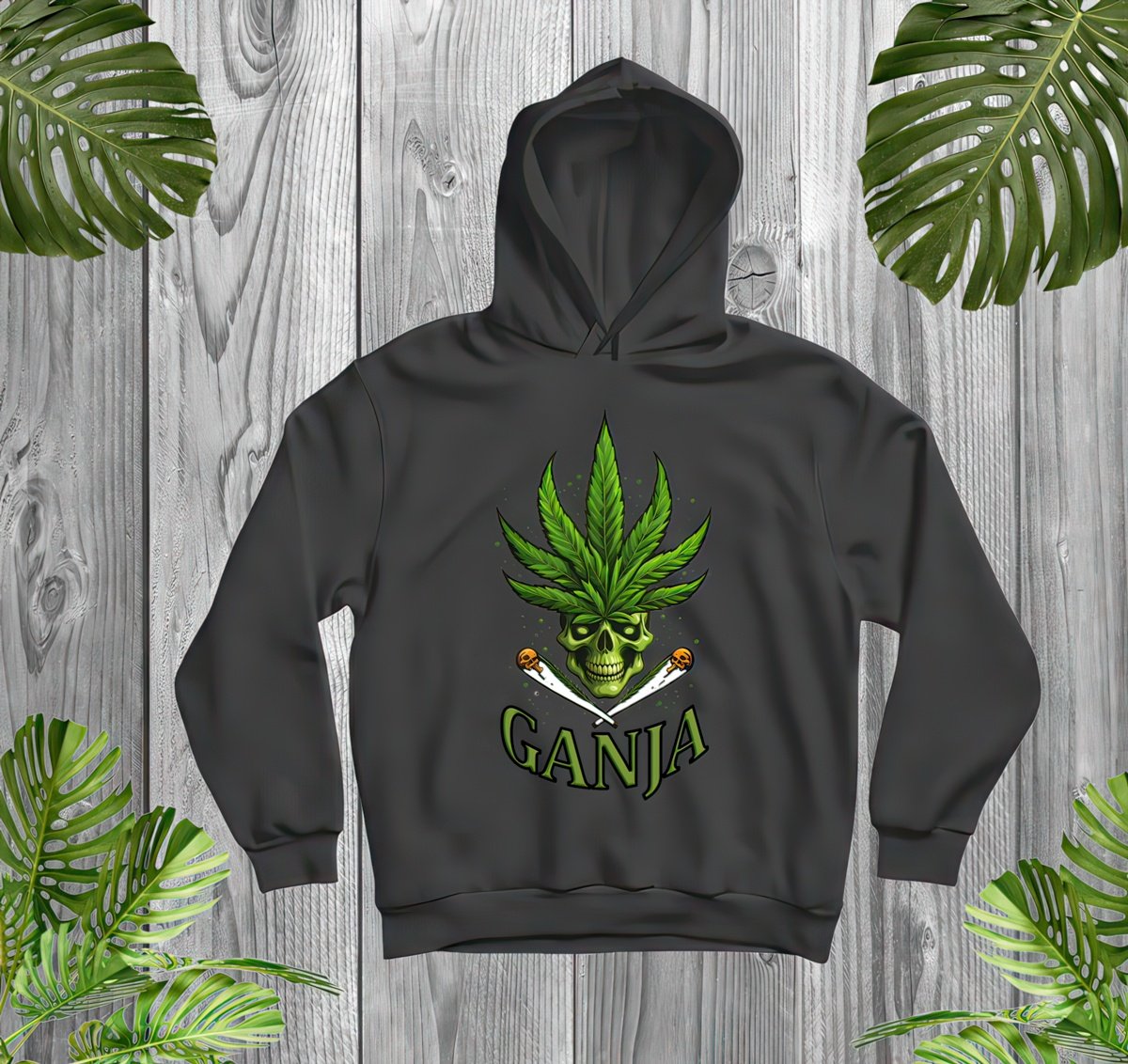 GANJA - СУИЧЪР БЕЗ ЦИП - Black/White - UNISEX